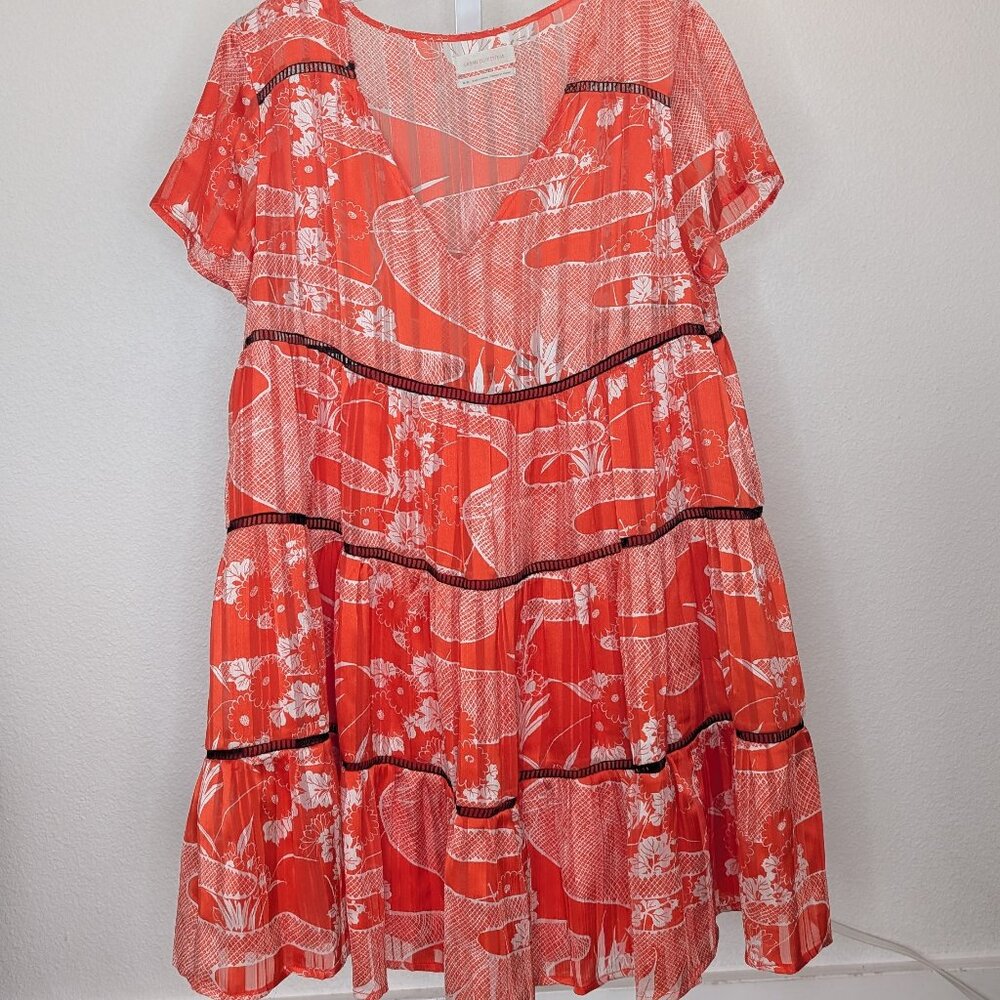Urban Outfitters Red and White Floral Dress